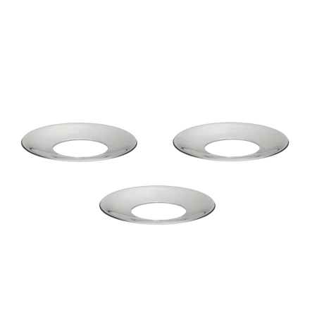 STOFF Nagel Candle Holder Cuff, Chrome, Set of 3