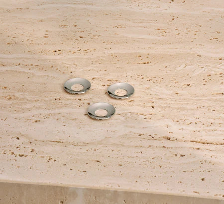 STOFF Nagel Candle Holder Cuff, Chrome, Set of 3