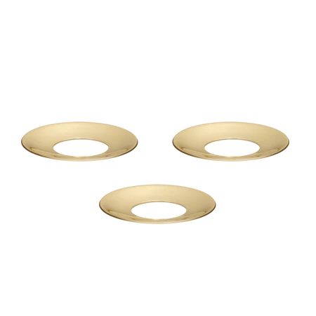 STOFF Nagel Candle Holder Cuff, Solid Brass, Set of 3