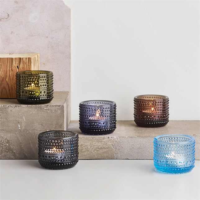 Iittala Kastehelmi Tealight candleholder 64mm Grey