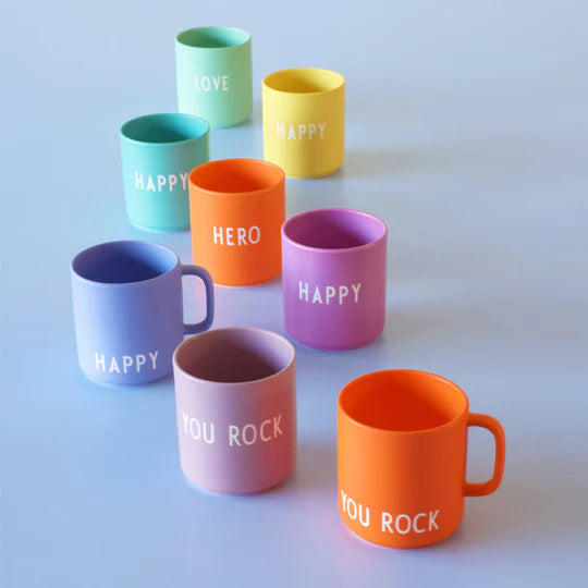 Favourite cup with handle mug YOU ROCK (Orange)