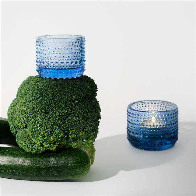 Iittala Kastehelmi Tealight candleholder 64mm Aqua