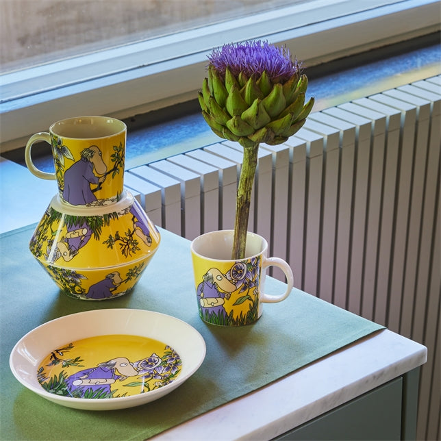 MOOMIN CLASSICS plate 19cm  / 7.5"  Hemulen Yellow