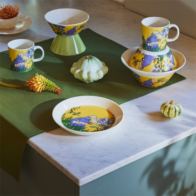 MOOMIN CLASSICS plate 19cm  / 7.5"  Hemulen Yellow