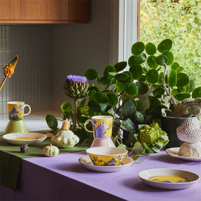 MOOMIN CLASSICS plate 19cm  / 7.5"  Hemulen Yellow