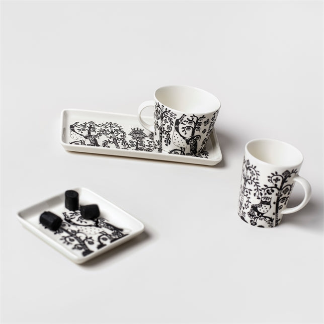 Taika Plate 12x12 cm, Black