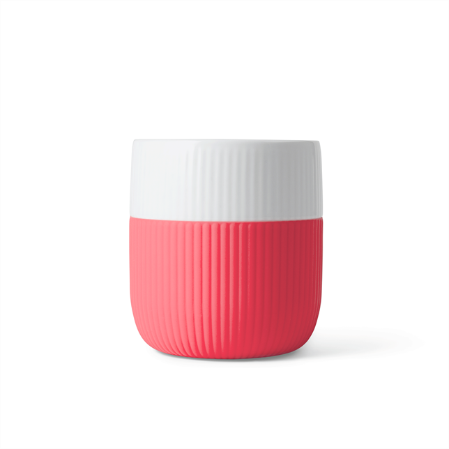 Fluted Contrast Mug 35 cl - Hibiscus