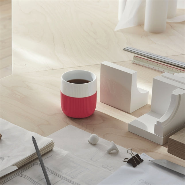 Fluted Contrast Mug 35 cl - Hibiscus