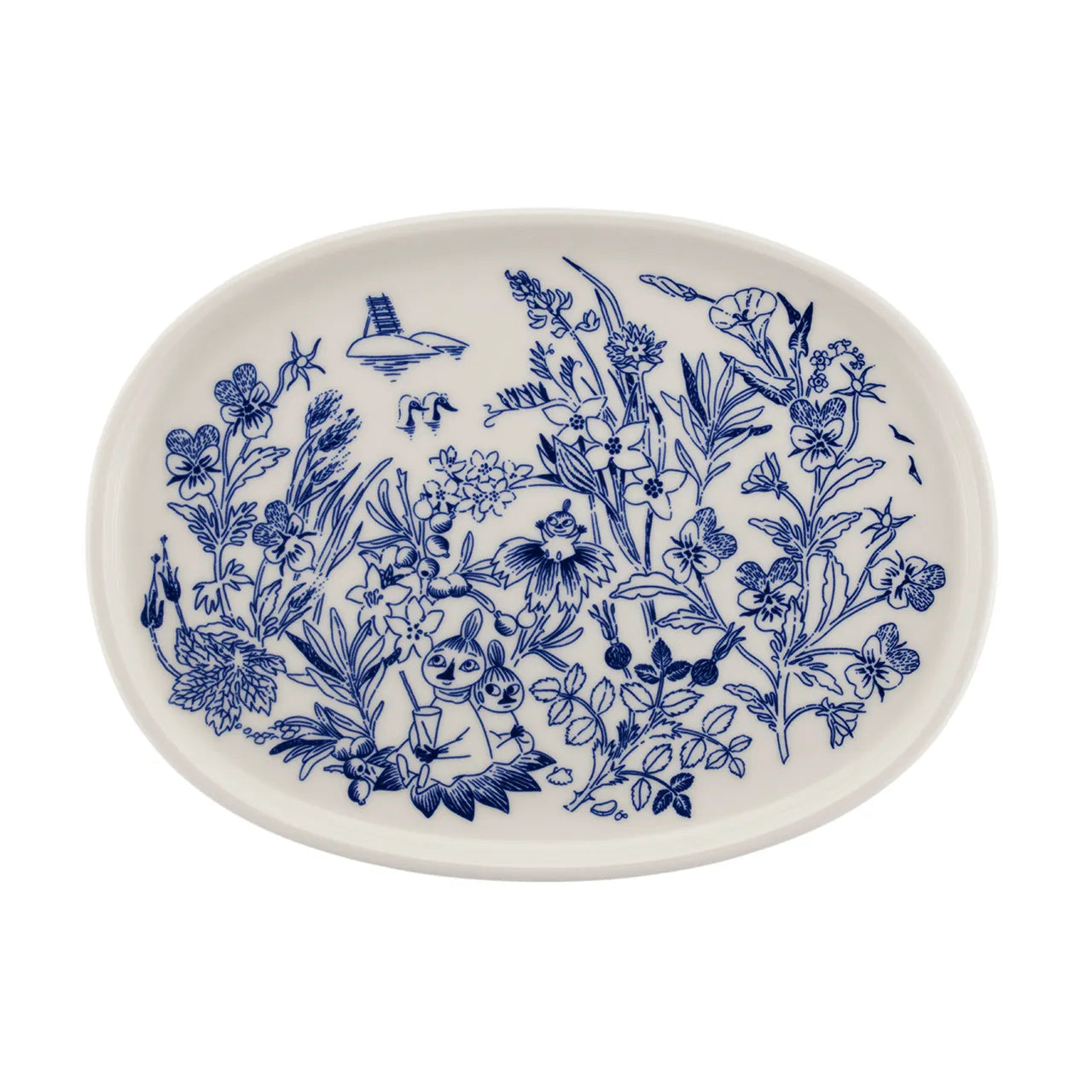 Moomin serving plate 6.7in Haru