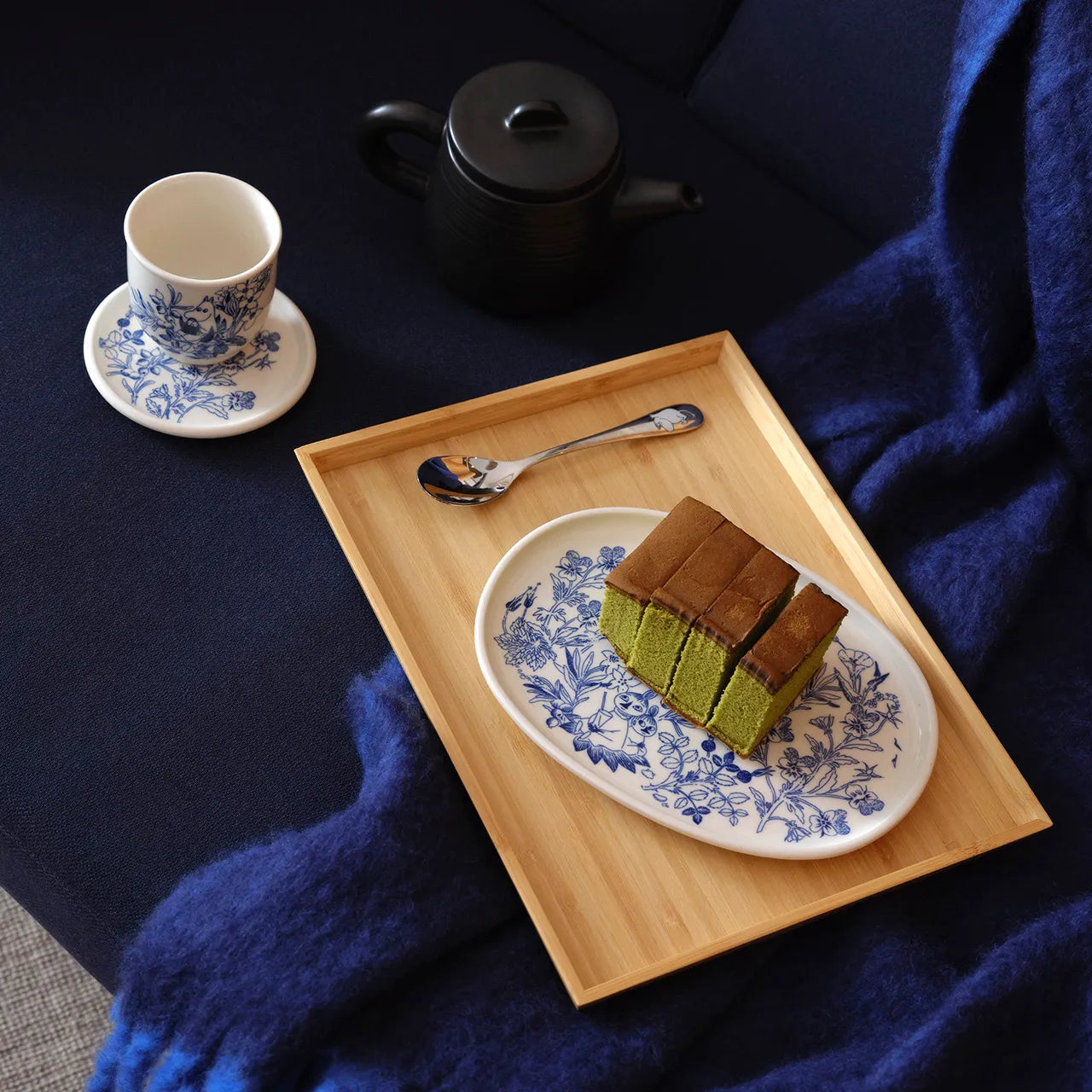 Moomin serving plate 6.7in Haru