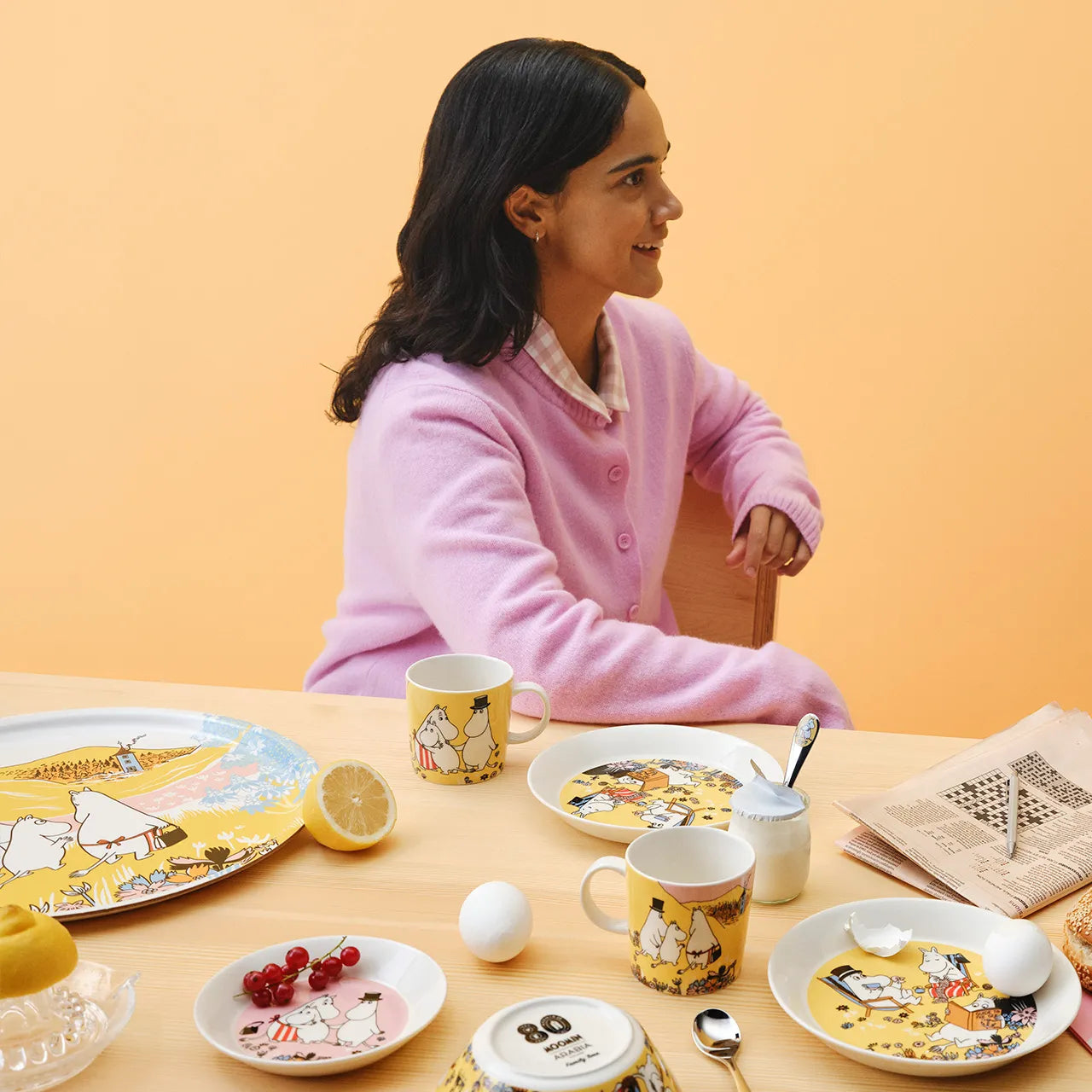 Moomin tray 35cm Family Time 80