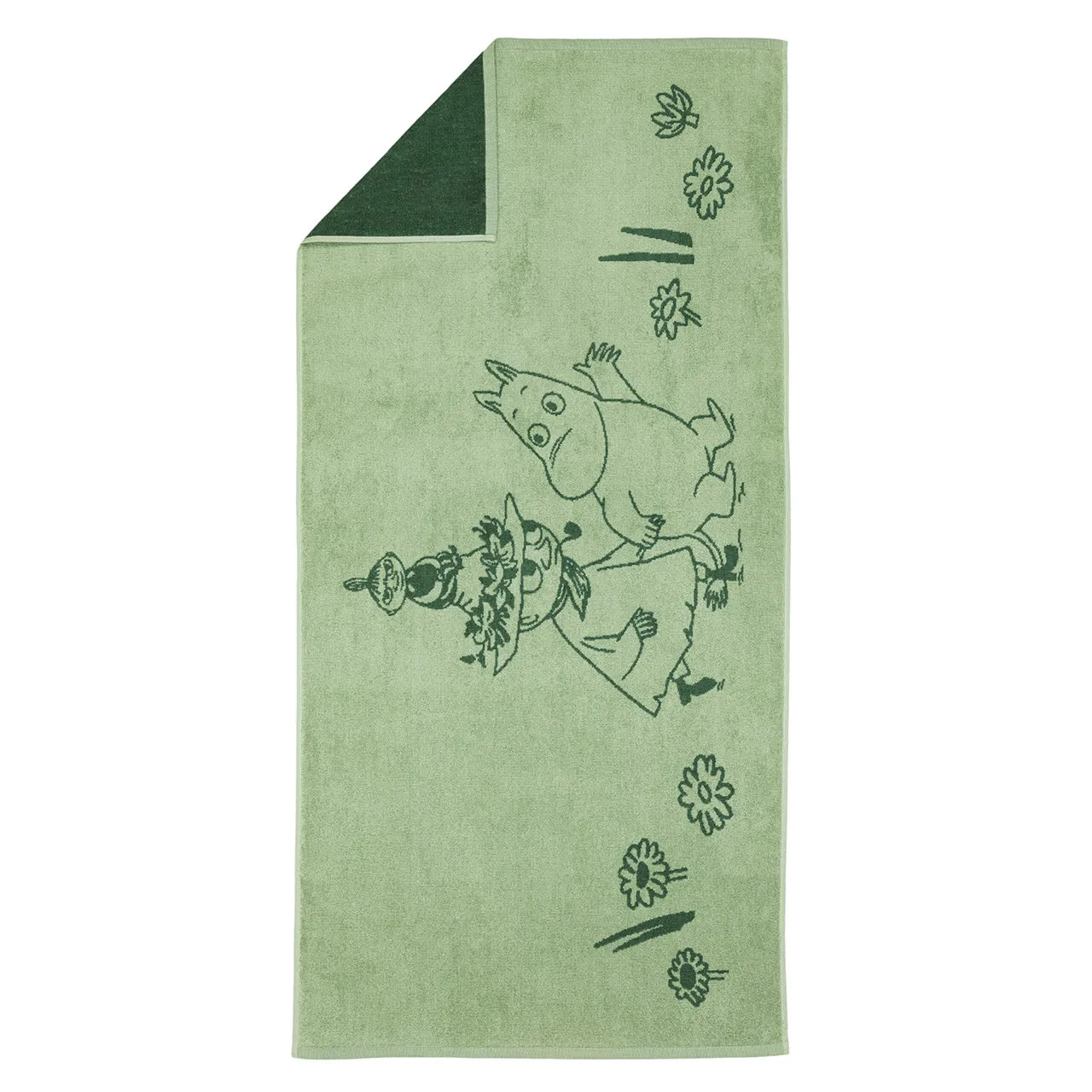 Moomin b.towel 70x140  27.5x55in Friends For. GOTS