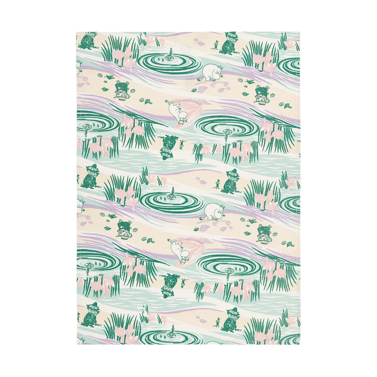 Moomin ktn twl 50x70cm  20x27.5in Beach Day GOTS