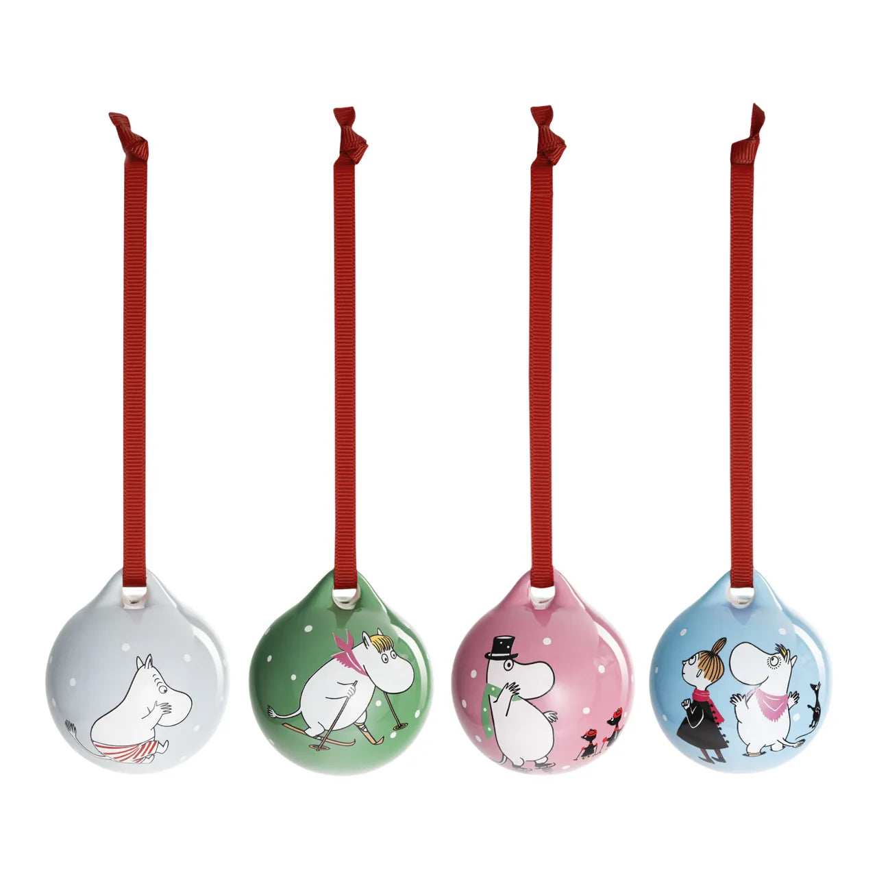 Moomin mini bauble set Winter sports 4pc