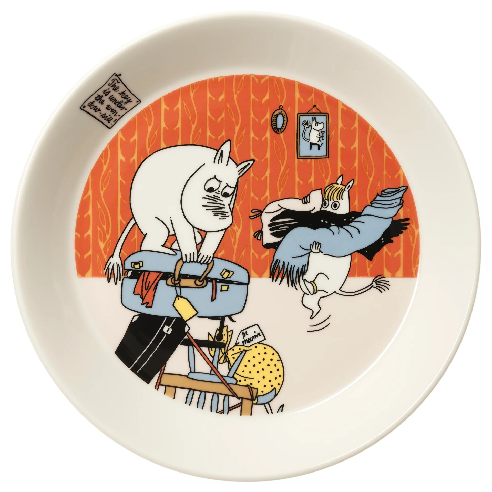 MOOMIN CLASSICS plate 19cm  / 7.5" Holiday rush