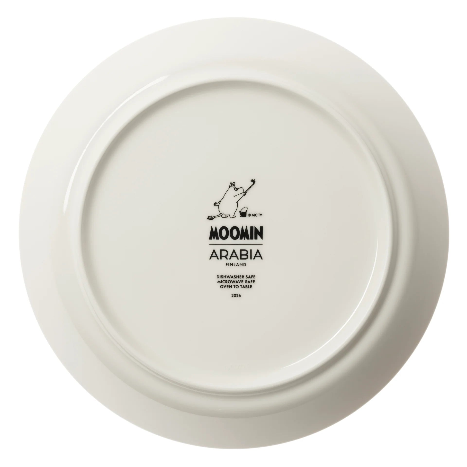 MOOMIN CLASSICS plate 19cm  / 7.5" Holiday rush