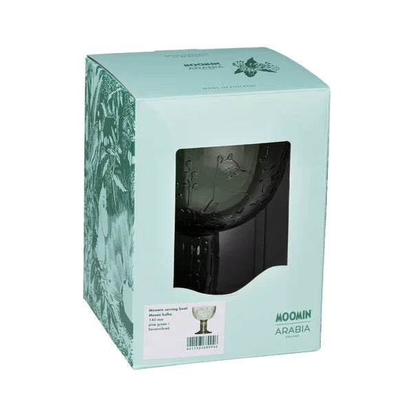 Moomin Arabia bowl, 140 mm, Mystical Forest pine green