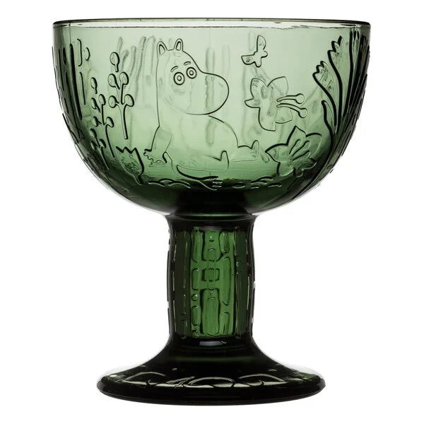 Moomin Arabia bowl, 140 mm, Mystical Forest pine green