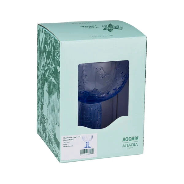 Moomin Arabia bowl, 140 mm, Mystical Forest aqua blue
