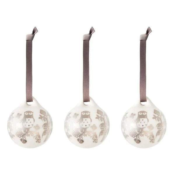 Taika ornament, 5 cm, mirror, 3 pcs