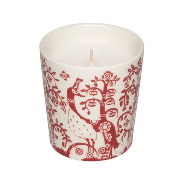 Taika candle, 9 cm, garnet red