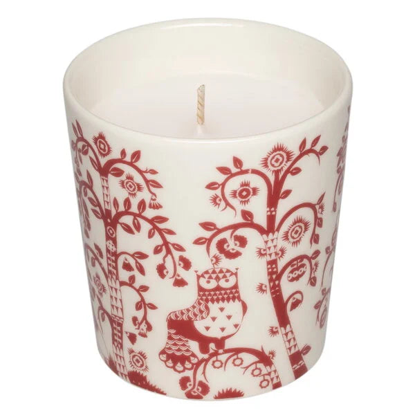Taika candle, 9 cm, garnet red