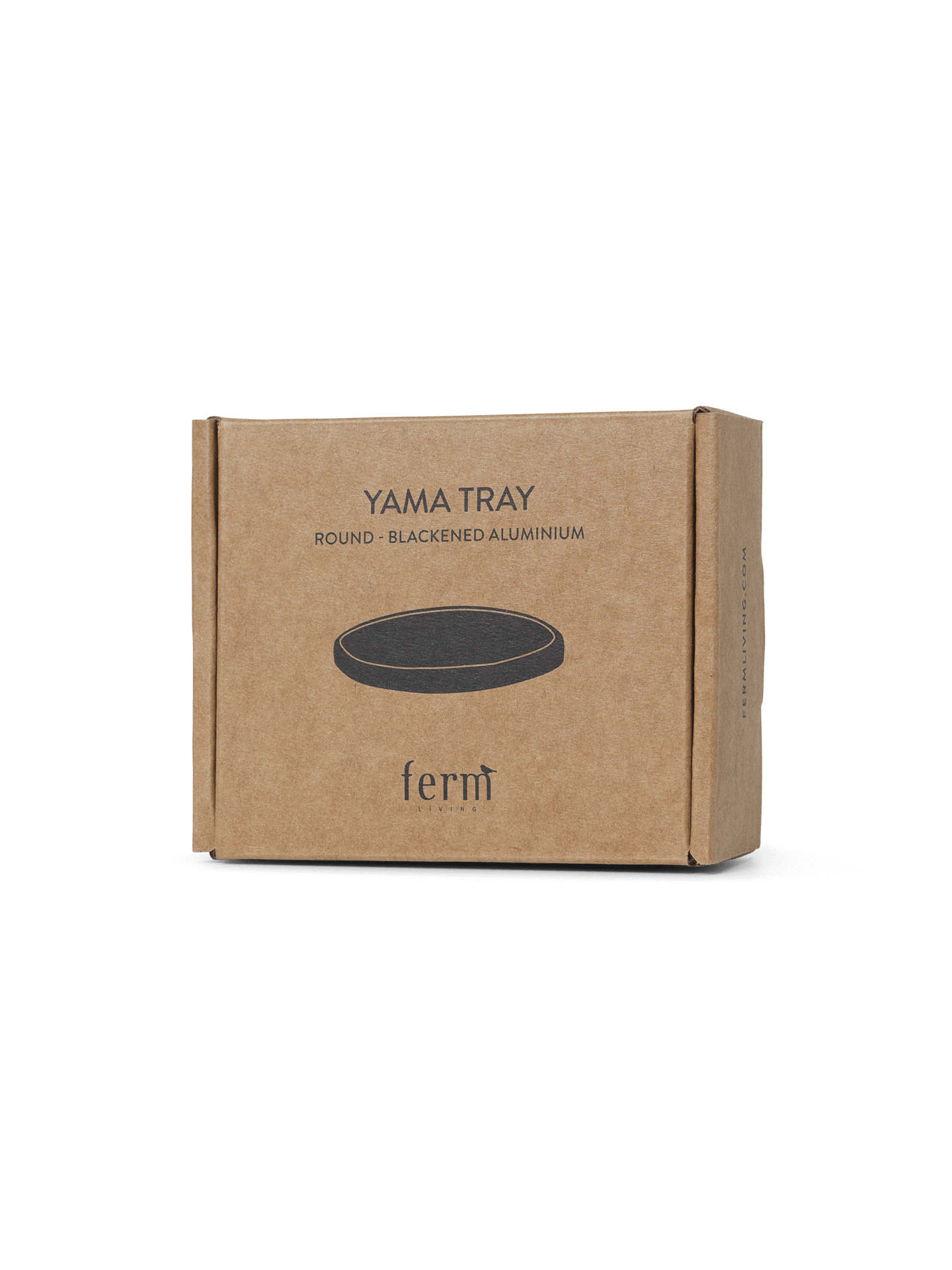 Yama Tray Round Blackened Aluminium — Studio Pazo