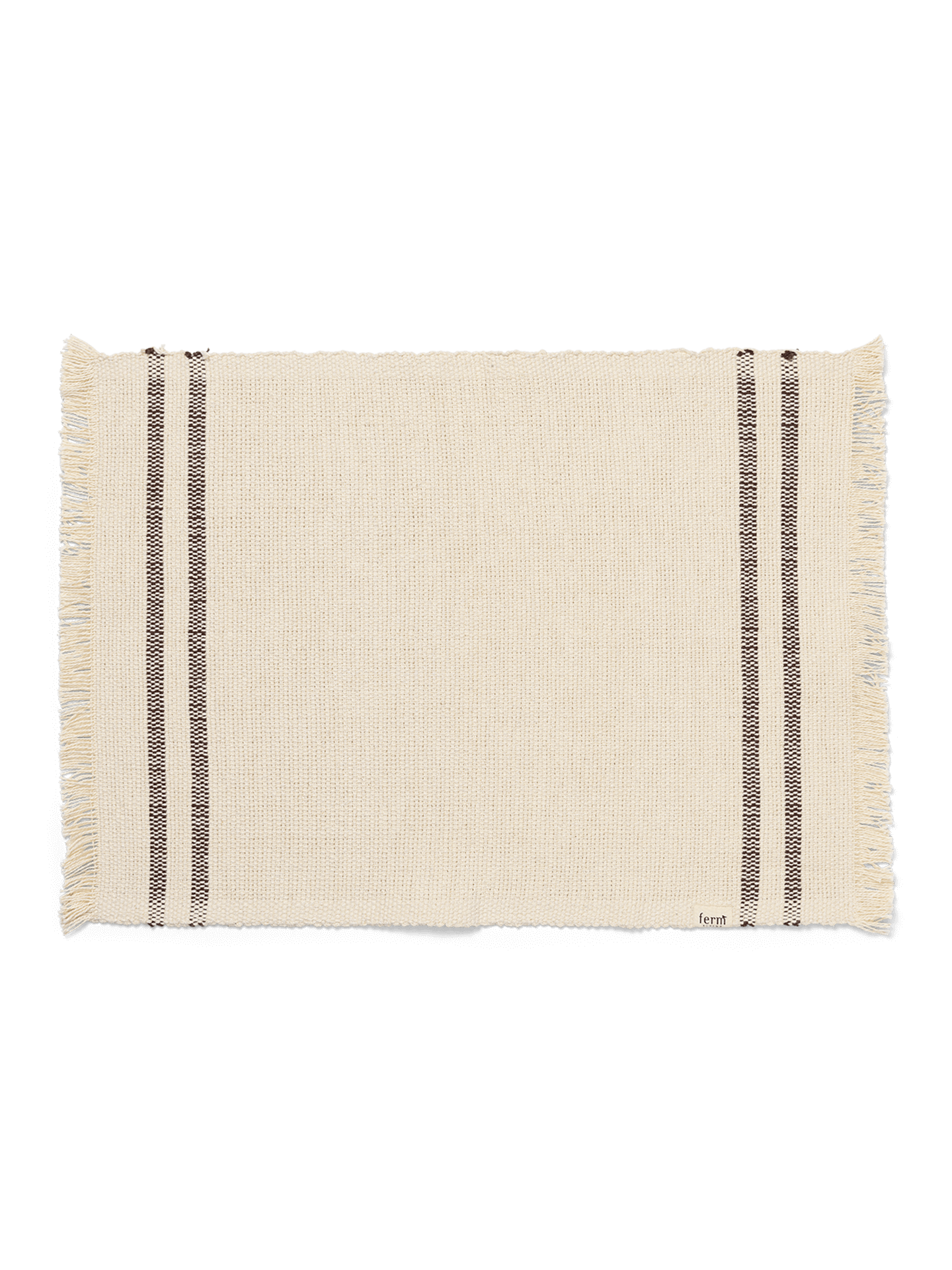 Savor Placemat - Off-white/Chocolate