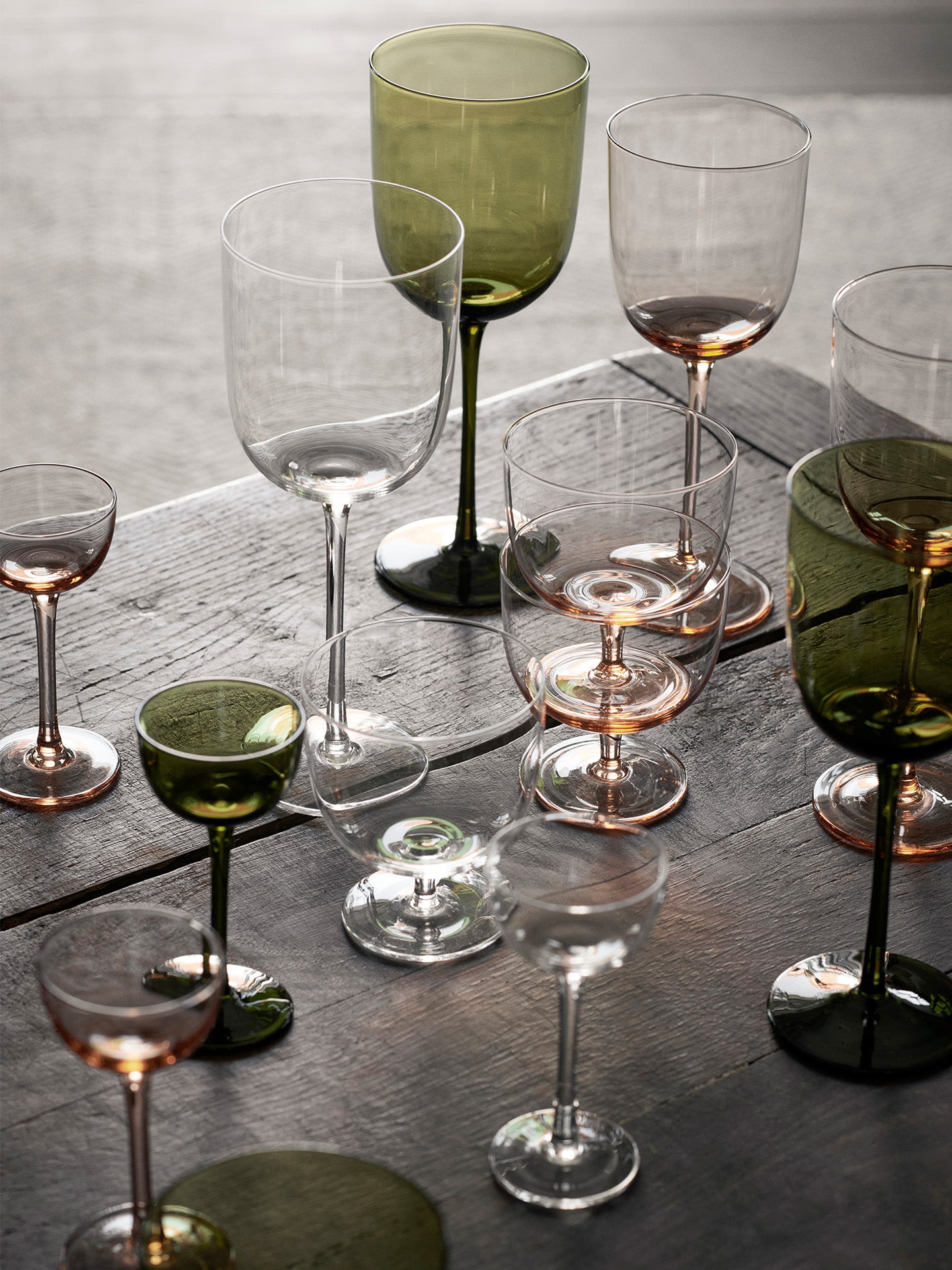Host Red Wine Glasses - Set of 2 - Moss Green