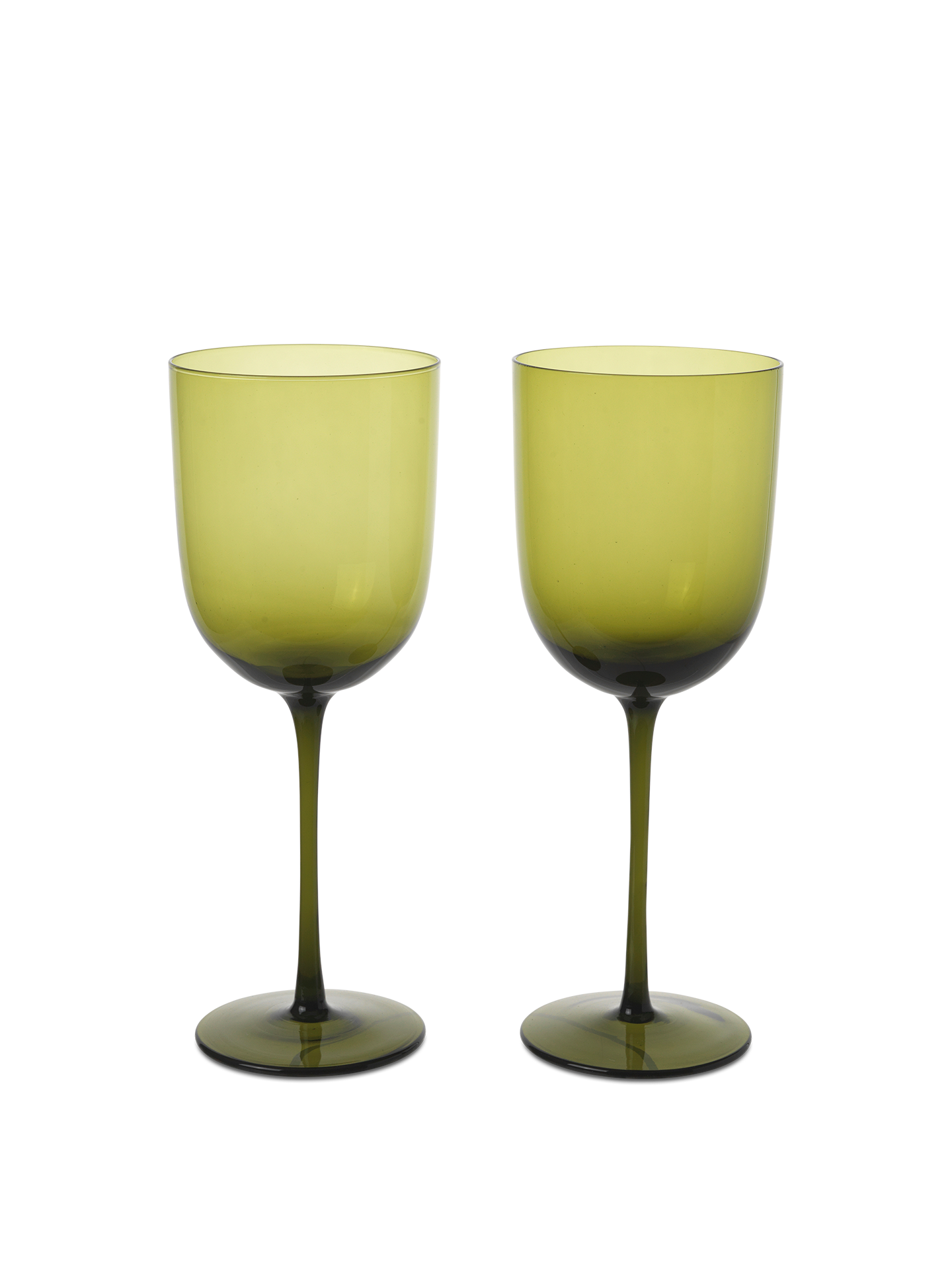 Host Red Wine Glasses - Set of 2 - Moss Green