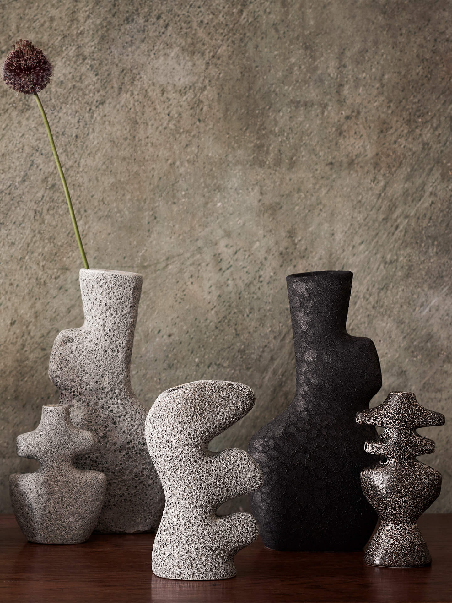 Yara Vase - Large - Grey Pumice