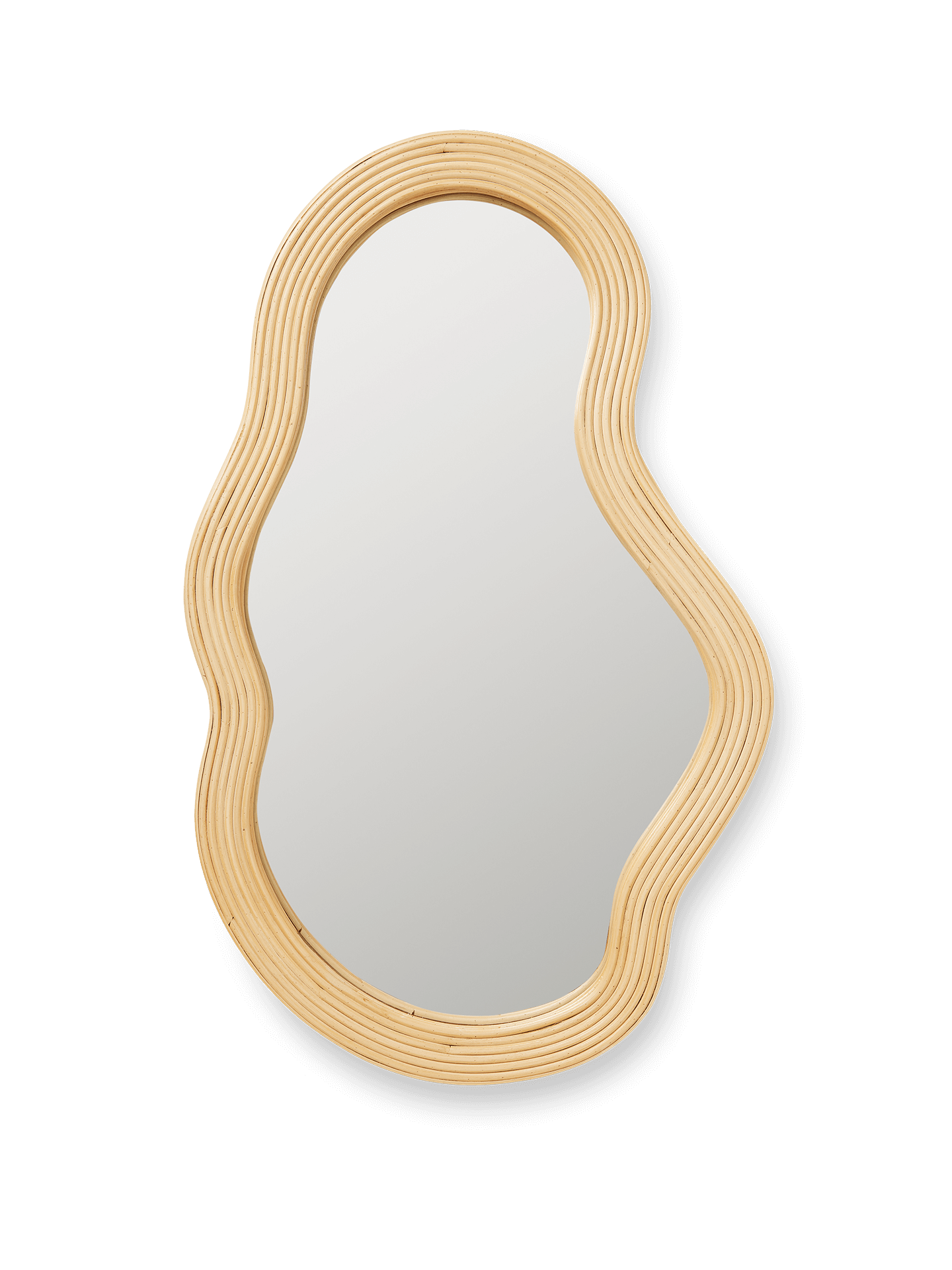 Pond Mirror - Medium - Rattan - Natural