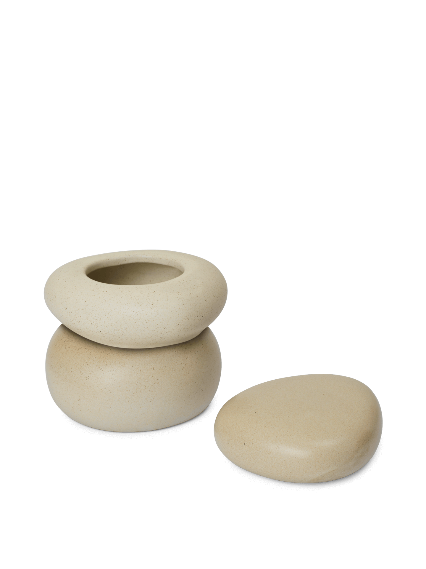 Pebble Box - Large - Sand/Cream