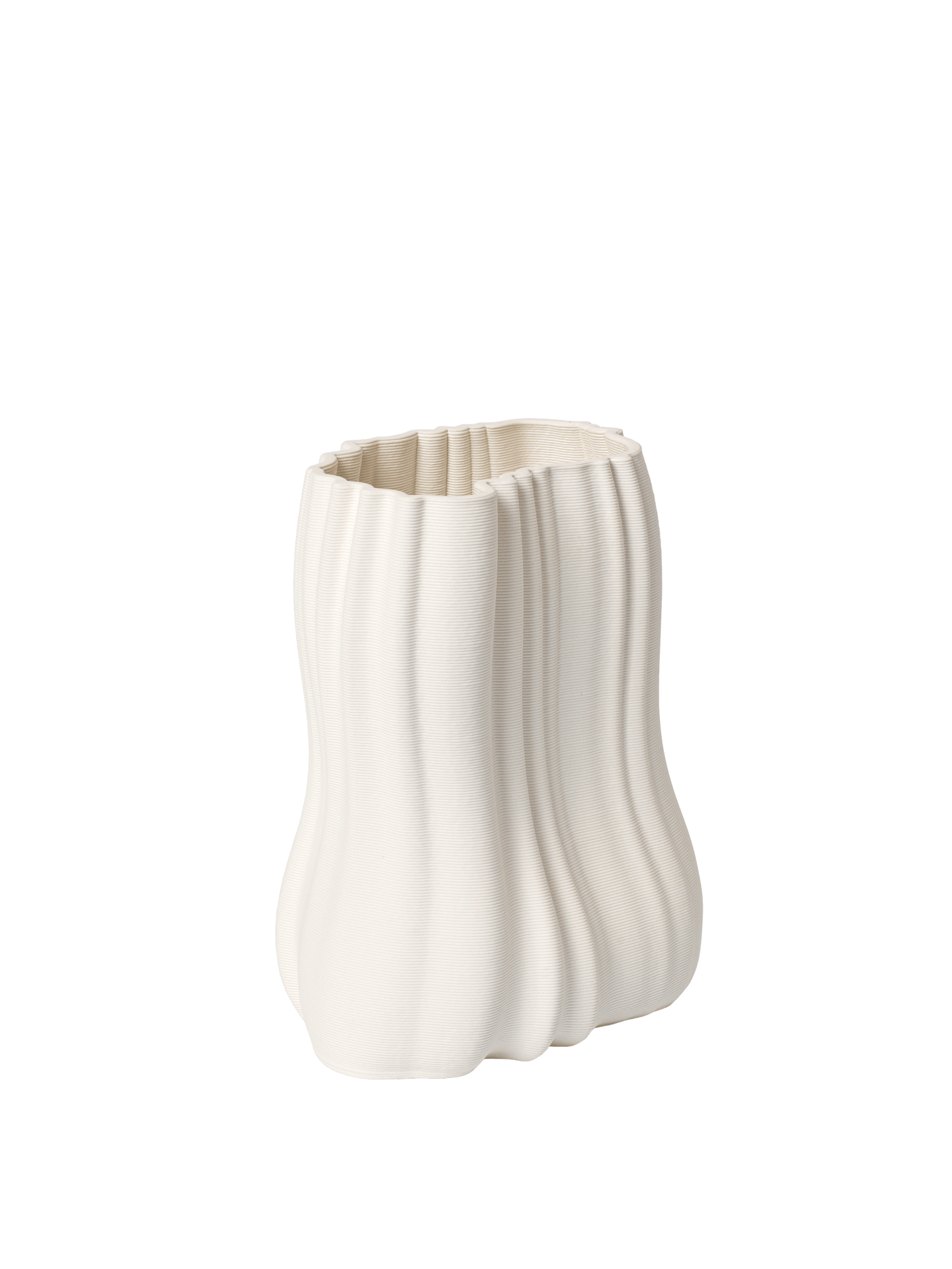 Moire Vase - H20 - Off-white