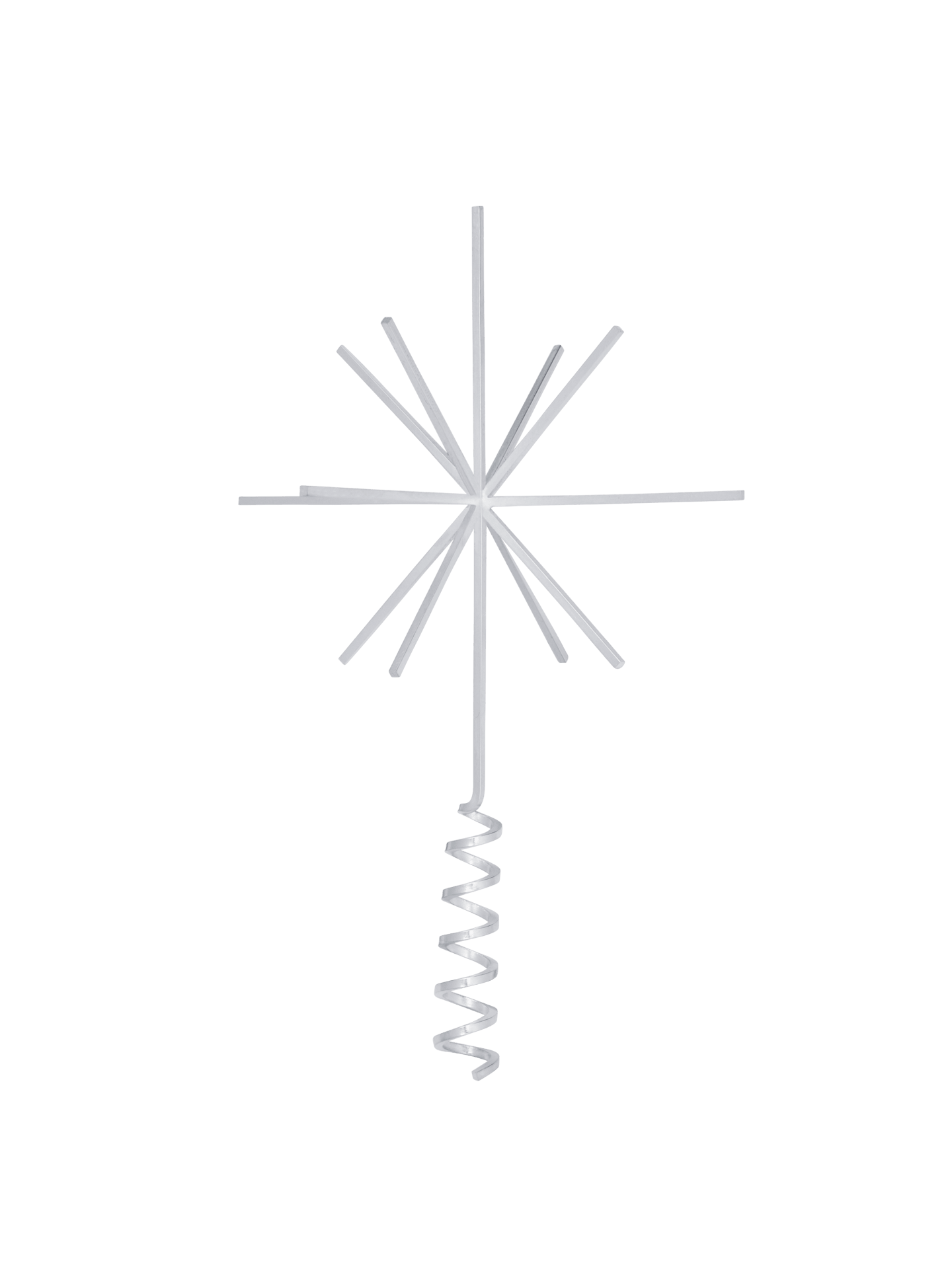 Christmas Tree Top Star -  Silver