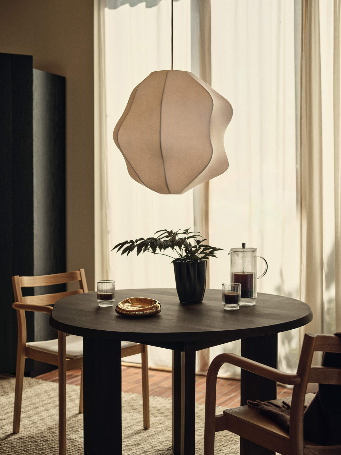 Dedali Vase - H18 - Dark  Brown