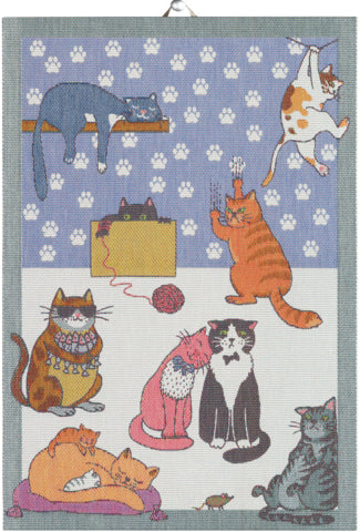 Tea towel 35X50 CATS FUN