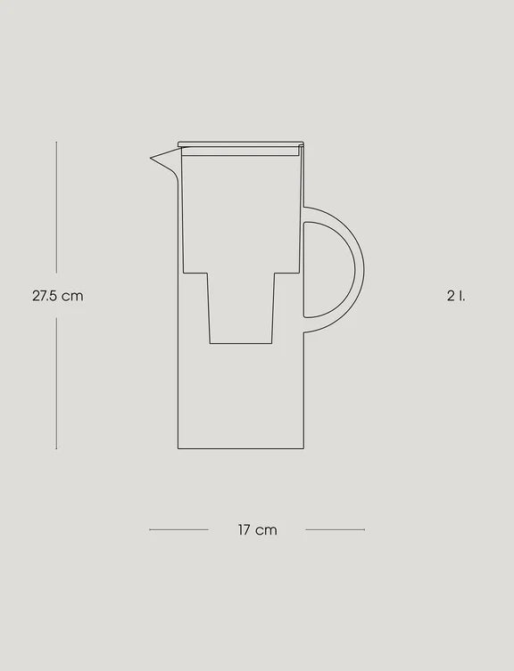 EM77 water filter jug 2 l. - Smoke