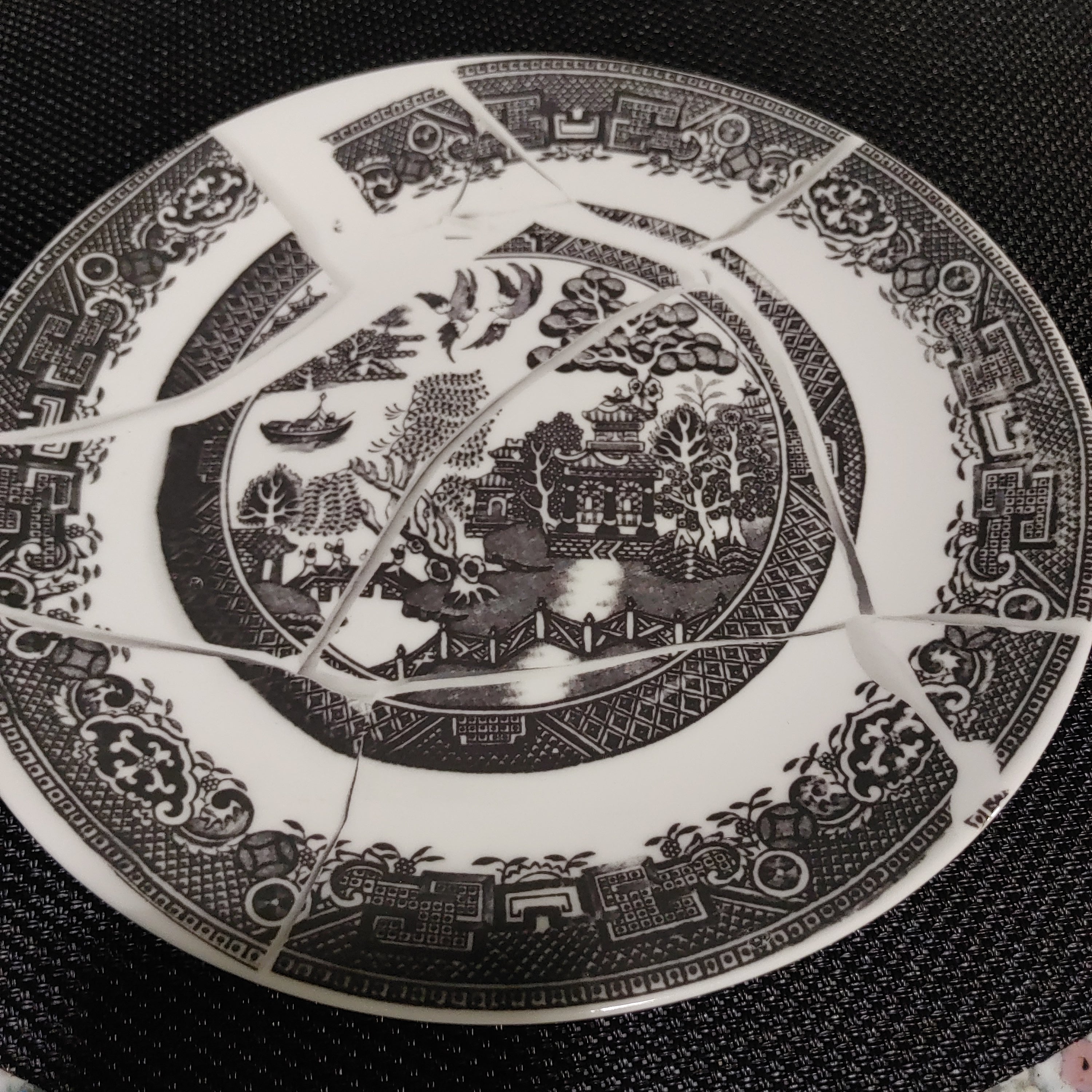 Black Widow Insideout Plate bone china collector
