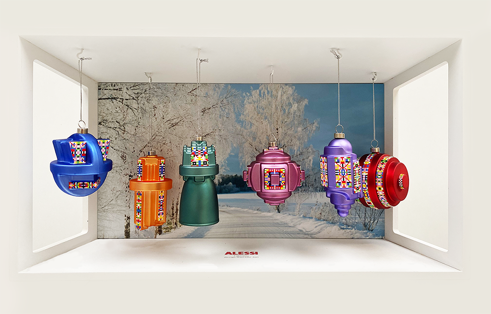 ESA06 4 Fractal Christmas tree ornament