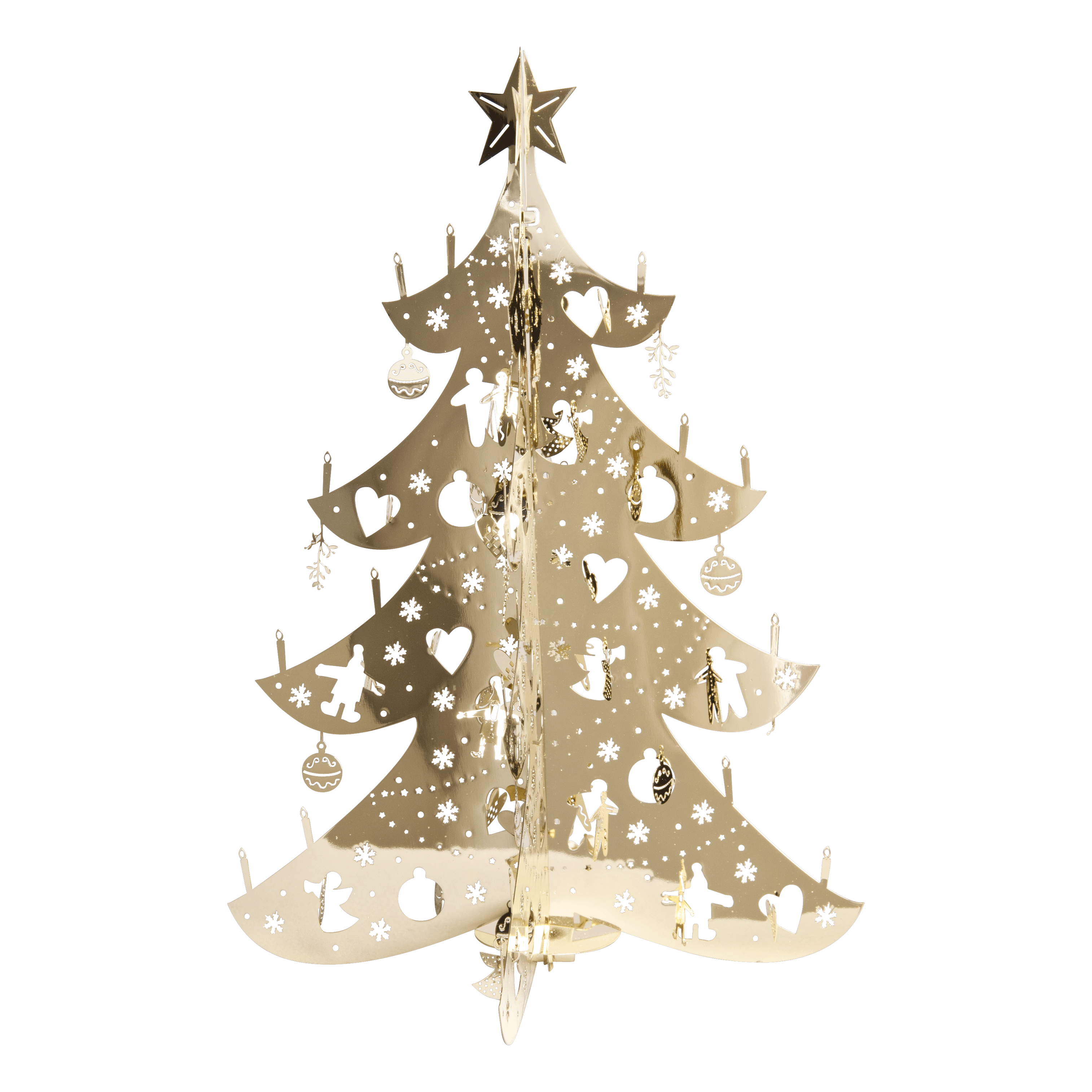 CHRISTMAS TREE TABLE FIR GOLD