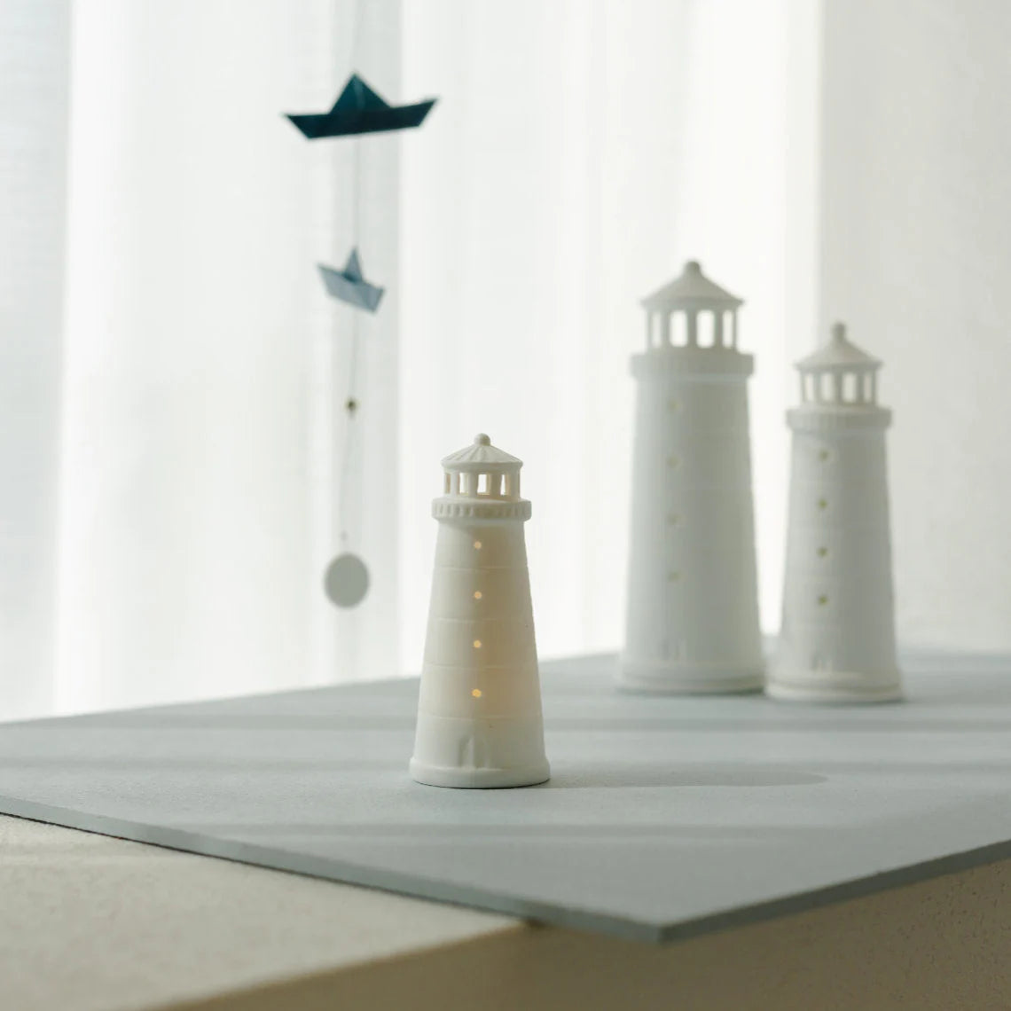 Lighthouse with LED 4.7in