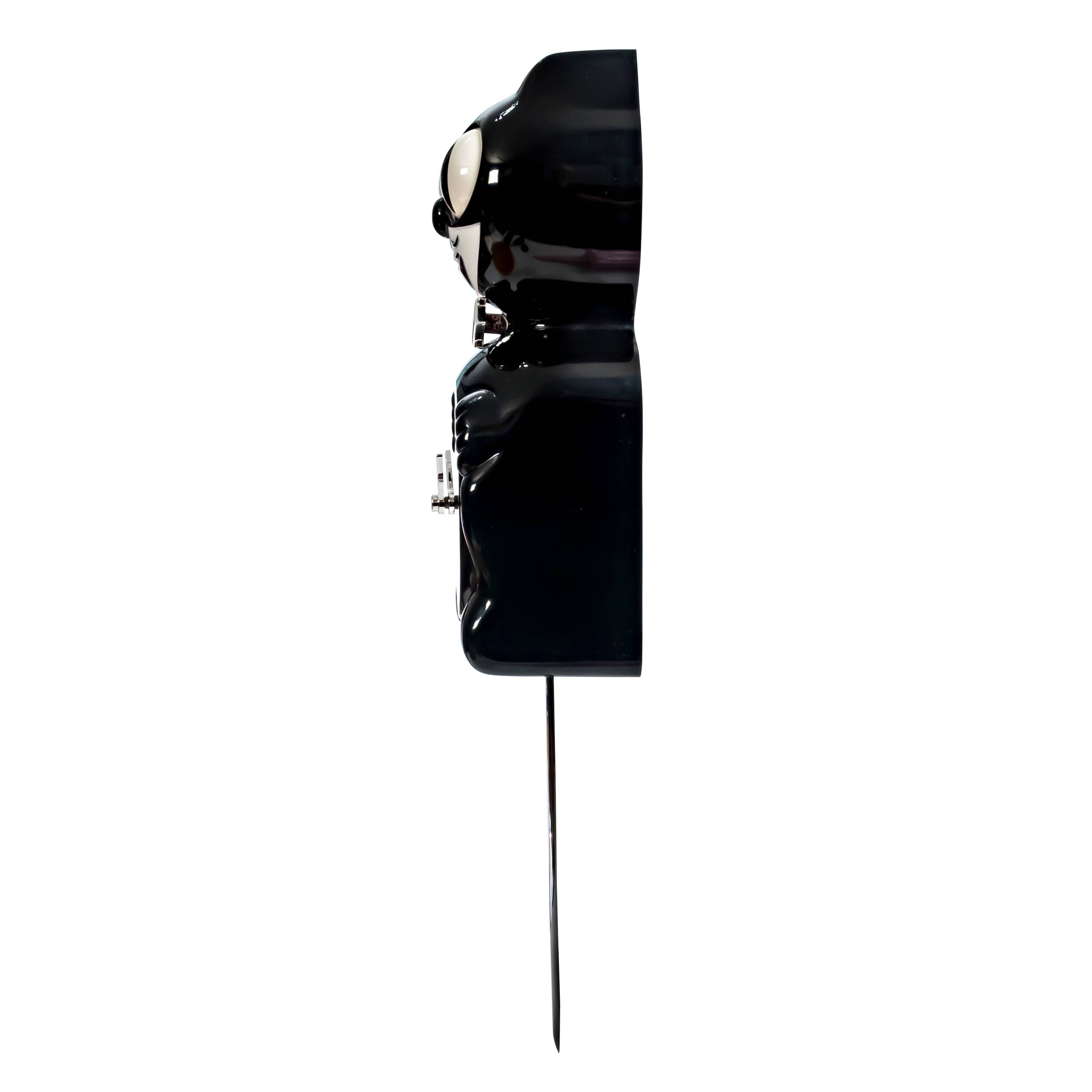 Retro Black Kitchen Edition Kit-Cat Klock