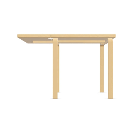 Aalto Table Table DL81C, folding table 75x75-112.5 cm / 29.5x29.5-44.25 in