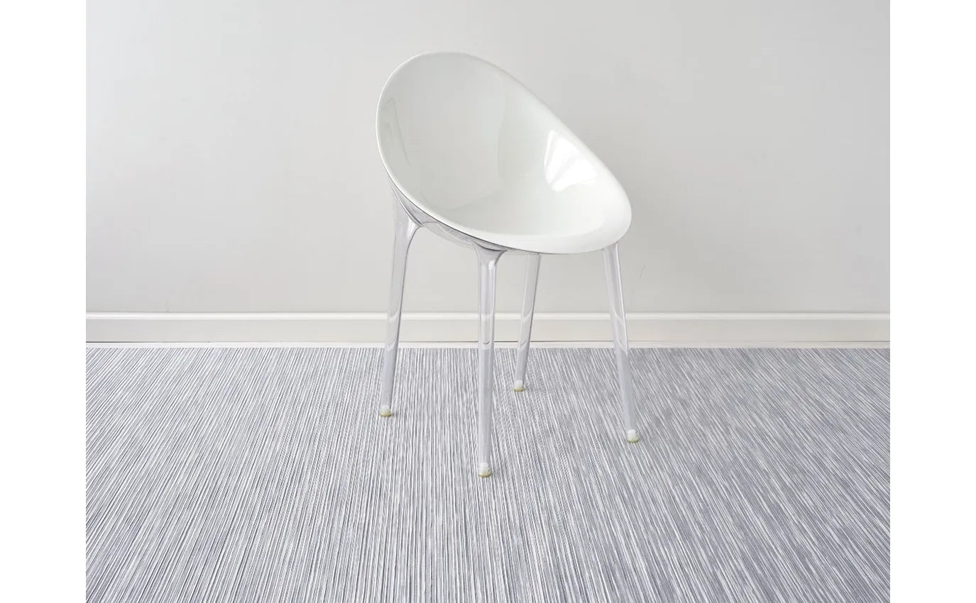 23x36 Woven Floor Mat Rib Weave Pearl