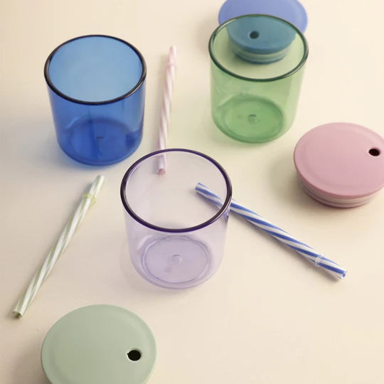 STRAW LID FOR ECO KIDS CUPS & GLASSES BLUE