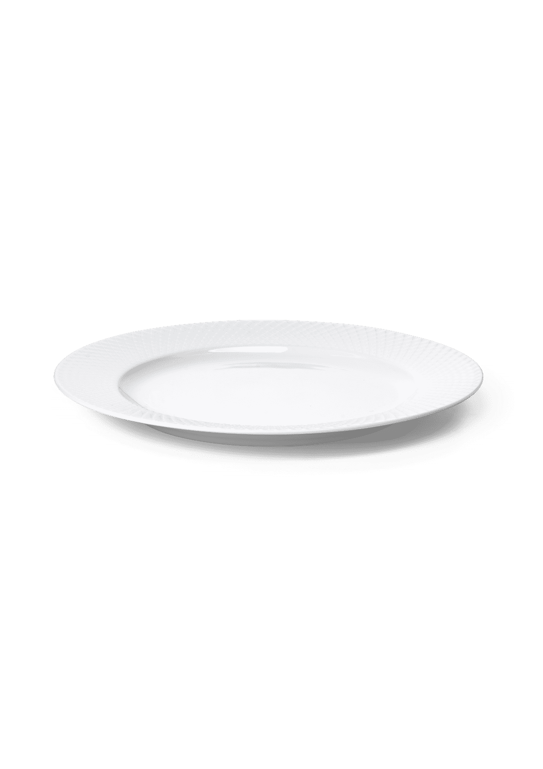 White Rhombe Dinner Plate Ø27 cm