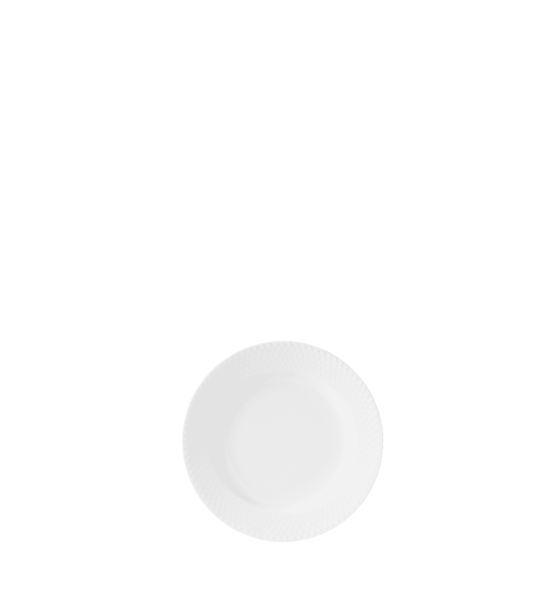 White Rhombe Plate Ø21 cm