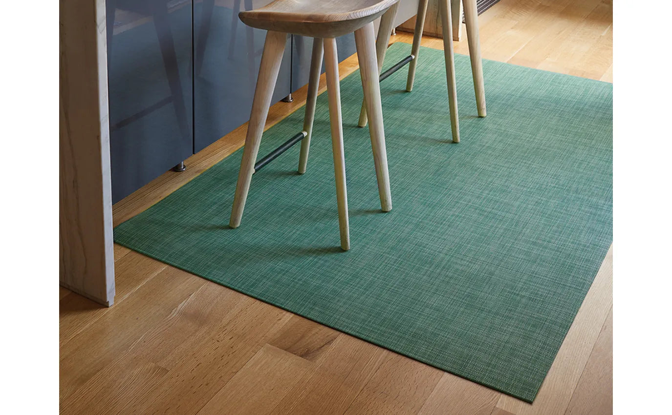 23x36 Woven Floor Mat Mini Basketweave Ivy