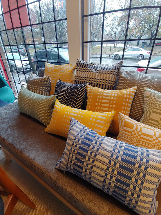 Cushion pillow 50x50 cm (cover only) -Doris, Lead